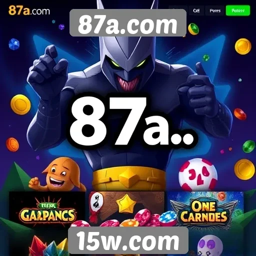 Variedade de jogos disponíveis em 87a.com